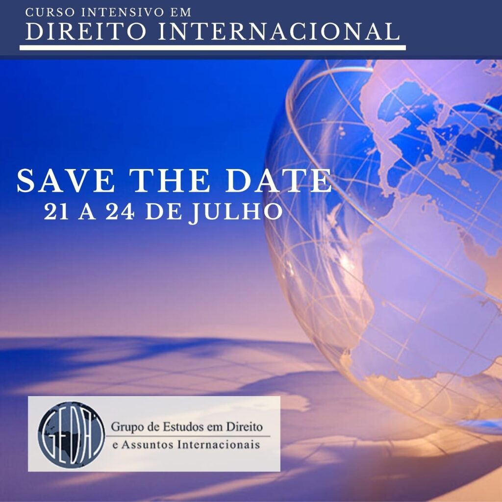 CURSO INTENSIVO EM DIREITO  INTERNACIONAL DO GEDAI